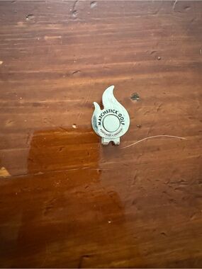 Matchstick Golf Flame Ball Marker hat holder - Silver